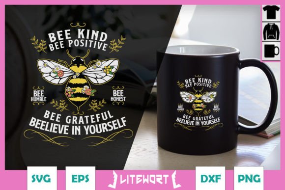 Bee Kind Bee Positive Floral Bee SVG Review