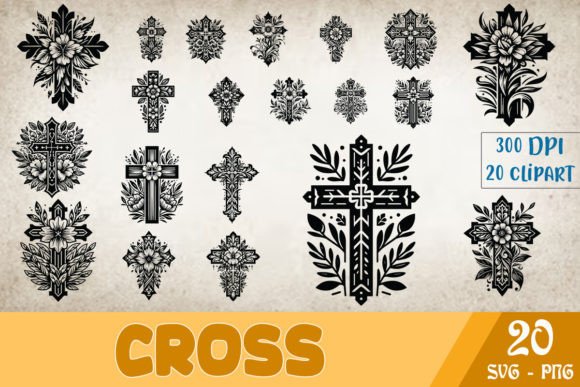 Floral Cross Clipart SVG Bundle Review