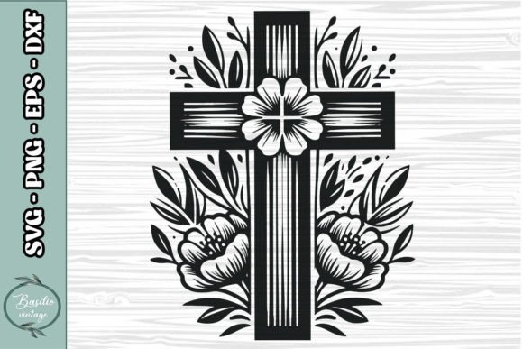 Floral Cross SVG Clipart 04: A Designer's Review for Real Embroidery Projects