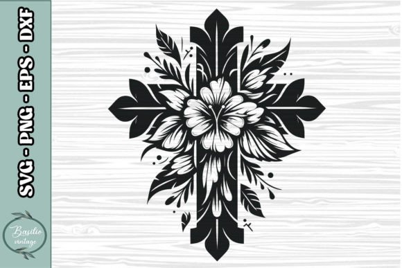 Floral Cross SVG Clipart 11: A Designer's Review for Real Projects