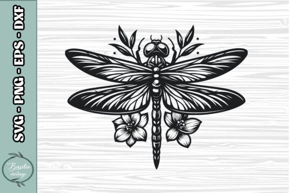 Floral Dragonfly SVG Clipart 13 Review