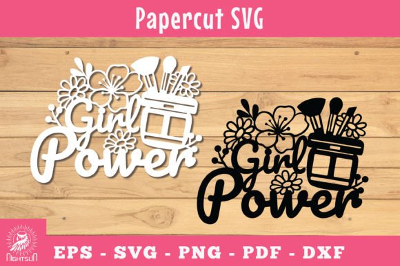 Girl Power Papercut SVG, Floral Makeup 3 Review