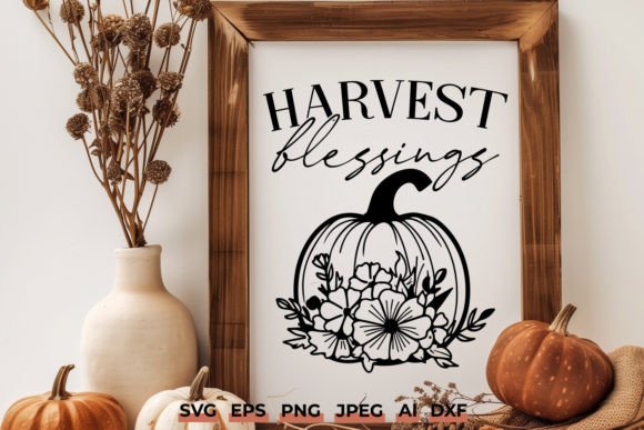 Harvest Blessings SVG Floral Pumpkin Review