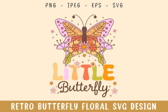 Little Butterfly Floral Retro Design Svg Review
